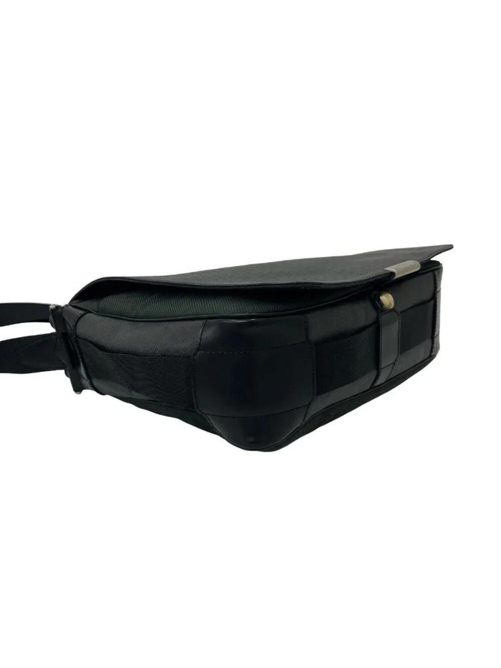 Louis Vuitton Victor Taiga Line Leather Shoulder Bag Black